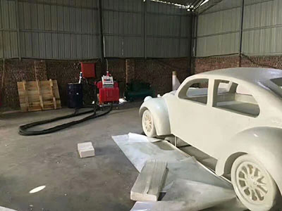 泡沫雕塑表面硬化噴涂聚脲 泡沫雕塑表面硬化噴涂聚脲